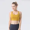 lu-06 Yoga bras womens sports underwear double-sided sanding tight-fitting thin belt sexy tanks beautiful back vest sling wear bra Underwears