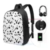 Backpack Funny Graphic Print Dalmatian USB Charge Men School Bags Women Bag Travel Laptop