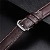 Bandas de reloj Business Soft Watchband Correa de cuero genuino Piel de becerro Hombres Mujeres Watch Band Watch Accesorios Pulsera 16mm 18mm 20mm 22mm 24mm 230411