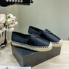 Triangle Plaque Satin slip on Espadrilles shoes JUTE Sole spring Silk flats loafers hand made luxury designers shoe for women casual luxe lounge factory footwear