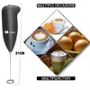 Mini Electric Milk Frother Creative Stainless Steel Kitchen Whisk Coffee Milk Whisk Automatic Milk Powder Mixer Household