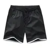 Men's Shorts 2023 Summer Casual Loose Large Versatile Pure Color Cotton Youth High Waist Beachwear