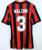 Camisas de futebol retrô manga longa Kaká Baggio Inzaghi Maldini VAN BASTEN Pirlo Gullit Shevchenko Camisa Vintage Clássico 96 97 06 07 Camisas de futebol AcMiLaN