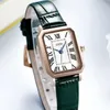Wristwatches Vintage Small Square Plate White Watch For Girls Temperament Student Strap Bowl Women's Waterproof Quartz