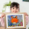 Imagem Frames infantis Arte de Arte Po PO Frente Abertura Infantil Works Display For Crafts Desenho 230411