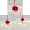 Árvore de natal pingente decoração feltro cogumelo pendurado decoração festa em casa pingente ornamentos de ano novo 20211254p