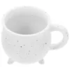 Tazze Treppiede Caldaia Tazza Caffè Latte Ceramica Fantasma Decor Acqua Ceramica Bere Decorazioni per torte Calderone