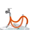 Cabezales de ducha de baño Tubo de espuma universal para grifo de lavabo 360 ° Giratorio Extensor de alargamiento de flexión libre Splash 230411