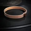 Pulseira de malha de ouro rosa para pandora real esterlina prata strap style wedding pushets para mulheres namorada designer de gabinetes de gabinetes com caixa original