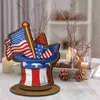 Nyhetsartiklar diy diamantmålning ornament American Independence Day Creative Decoration Handmased Desk Table Home Decor Holiday Gifts Crafts Z0411