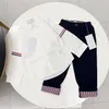 2023 Bébé Vêtements pour enfants Designer Garçon Chemise à carreaux Costume Fille Jupe à carreaux Costume de mode Printemps et été Costume à manches longues pour enfants 100-150 cm A11