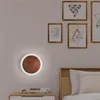 Lâmpadas de parede Lâmpada moderna de lâmpada LED Circular acrílico acrílico acessório para a sala de estar de cama de cabeceira decoração de casa Luminária