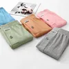 Calzoncillos 3 unids / lote Hilo Arro Pantalones Ropa interior de algodón elástico para hombres Cómodo y suelto Pijama de esquina plana grande Cuatro