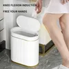 Waste Bins The intelligent garbage in the kitchen and bathroom can be electronic automatic intelligent sensor trash cans and household toilet trash cans 230412