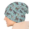 Berets Goats N&apos; Flowers Knit Hat Beach Kids Cap For Men Women's