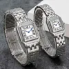 AAA новые элегантные модные мужские и женские часы с ремешком из нержавеющей стали, импортный кварцевый механизм, водонепроницаемый