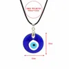 Anhänger Halsketten Türkei Evil Blue Eye Halskette Für Frauen Männer Glück Runde Tropfenform Glas Choker Schmuck Zubehör 2023