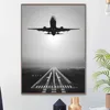 Canvas Nordic Picture Plane Take Off Canvas Målning Väggkonst HD -tryck Creative Hotel Poster Modular For Living Room Decoration