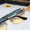 Mode classique design lunettes de soleil de cyclisme de luxe pour hommes femmes pilote lunettes de soleil UV400 lunettes cadre en métal lentille Polaroid avec boîte et