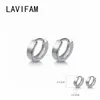 Boucles d'oreilles créoles en argent Sterling 925 tréfilage cercle givré rond pour femmes unisexe Simple petite oreille bijoux