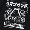 Men's T-Shirts Men Tshirt Streetwear Japanese Kanji Cartoon Vocano Rabbit Graphic T-Shirt Harajuku Summer Cotton T Shirt Hip Hop Tops Tees 230412