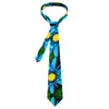 Bow Ties Blue Daisy Tie