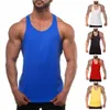 Tampo masculino Tops de ginástica Homem Muscle Muscle Sleesess Shirt Bodybuilding Top Top Sport Fitness Treinout Treining Treinando Muscle Stringer Tank Tees 230411