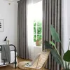 Rideaux simples de Style nordique, pour chambre à coucher, fenêtre de couleur unie, salon, Chenille, ombrage élevé (70% à 90%) Cortinas Terraza