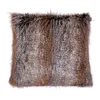 Pillow Luxurious Collection Super Soft And Fluffy Faux Fur Throw Cover For Sofa Or Bed 45x45cm