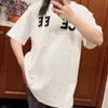 Luźne celiny s14 klatka piersiowa Arc de men i ins s cei flocking desig kobiety r koszule t -street street casual tshirt Tshirts Summer Luxury Shorts Wzór fashi SL24