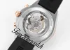 BLSF 42 мм B01 Chronomat RB0134101 Автоматические мужские часы A7750 Хронограф Коричневые маркеры Циферблат Стальной корпус Часы с резиновым ремешком Timezonewatch TWBR C149j