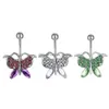 Navelklockknapp ringer D0093 Stberry Belly Ring Red Color Drop Delivery Jewely Body Dhgarden Otakq