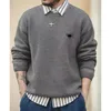 PRA Designer Męskie Sweter ciepłe wełnianie bielizny pullover jesień/zima męska top bez pigułki i bez transformacji styl mody m-3xl