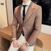 Abiti da uomo di alta qualità da lavoro abiti formali blazer giacche per uomo abbigliamento 2023 due bottoni slim fit abito da sposa cappotti casual maschili