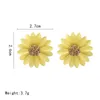 Stud Small Fresh Chrysanthemum Flower Earrings Korean Simple Earrings Temperament Earrings Female Manufacturers Direct Sales 230412