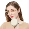 Sunglasses OCCI CHIARI Oversized Folding Reading Glasses Women 2023 Hyperopia Reader Design Portable Eyeglasses 1.0 1.5 2