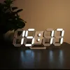 Wandklokken SZXUBEI 3D LED Digitale alarm Snooze -tabel met Romote -besturing TimedateTemperature Nachtlicht Slaapkamer 230412