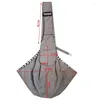 Dog Carrier Sling Canvas Pet Wrap For Cat Chest Bag With Storage Pocket Supplies Small Dogs