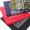 Fermagli per capelli SHUANGR Unisex Hip Hop Bandana nera Copricapo Fascia Sciarpa al collo Avvolgimenti per i polsi Sciarpe quadrate Fasce Turbante