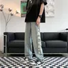 Men's Jeans Summer Thin Style Cattle Pants Boys Straight Hasong Net Red Tide Brand Korean Version Trend Loose Casual