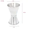 Messbecher Cocktail Liquor Bar Messbecher Edelstahl Jigger Barkeeper Drink Mixer ss0412