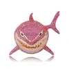 Pendentif Colliers Iced Out Grand Shark Collier Mens Hip Hop Bijoux Or Rose Sier Drop Delivery Pendentifs Dhgarden Otnc2