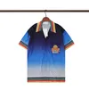 2024 Nouveau 23SS Designer Shirt Mens Button Up Print Bowling Shirt Hawaii Floral Chemises décontractées Hommes Slim Fit Robe à manches courtes T-shirt hawaïen