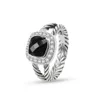 Klasyczny pierścień DY Pierścień Designer Top Fashion Akcesoria Podobne gorące pierścionki sprzedażowe 7 mm kabel drobny pierścień biżuteria