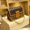 size 25X19X6cm top superior quality 44391 bag DAUPHINE crossbody latest Womens Handbags Genuine Leather MM Shoulder Bag messenger 291J