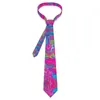 Nœuds papillons aquarelle cravate moderne rose et bleu cou de mariage adulte classique élégant cravate accessoires collier personnalisé