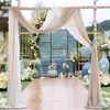 Party Decoration 3 Panels Reusable Wedding Arch Draping Fabric Pography Props For Ceremony Reception Swag Decorations