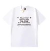 AT74B blanco negro clásico diseñador camiseta verano manga corta ROLL THRU O2 hombres mujeres camiseta ropa para hombres