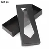 ネクタイ21 5 8 3 5cm 20PCSTHICK Paperboard Necktie Packing Boxes with Window265U用の黒い段ボールギフトボックス