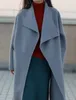 Toteme Manteau ample mi-long en laine vintage pour femme avec grands revers